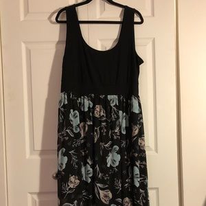 Torrid Black Floral Maxi Dress